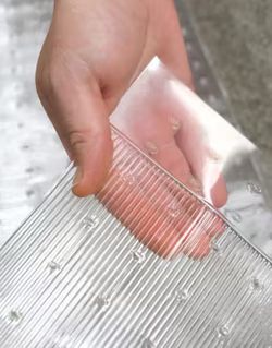 Clear Ribbed Floor Runner Mats 36” x 10’ (2 Rolls) – New in the Box