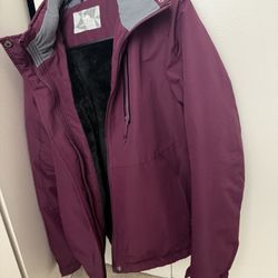 CAMEL Women's Warm Winter Ski Jackets Waterproof Snow Coat with Hood Mountain Windproof Rain Jacket