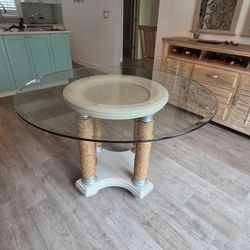 Glass Nautical Dining Table