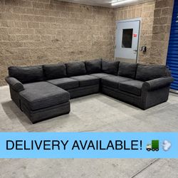 Gray U Sectional Couch Sofa w/Reversible Chaise (DELIVERY AVAILABLE! 🚛💨)