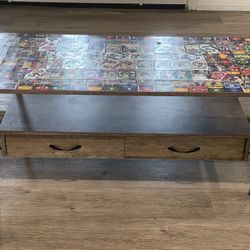 Sports Card Coffee Table 
