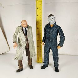 Neca Halloween Michael Myers & Dr. Loomis Action Figures from the Night He Came Home 2004 SET