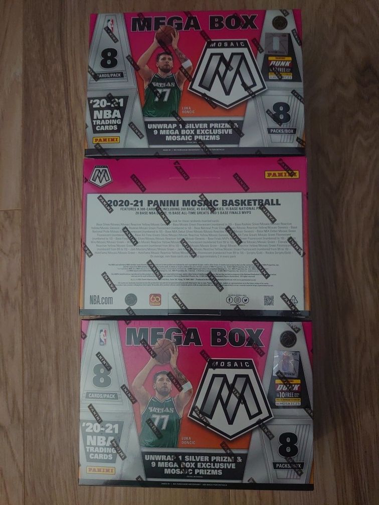 Panini NBA Mosaic 20-21 Mega Boxes New sealed