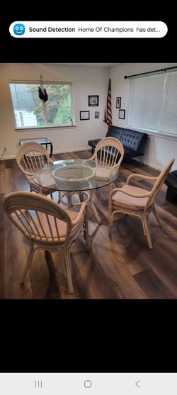 VTG Bamboo Rattan Dining Table