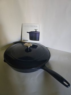 Tramontina 12" Enameled Cast Iron Covered Skillet