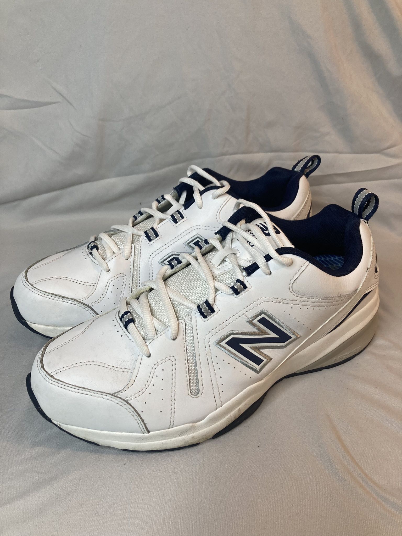New Balance Shoes 608 V5 Mens Size 11 4E White Navy Lace Up Running Walking Trainers