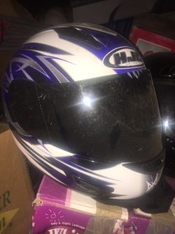 3 good condition motorcycle helmets for $200