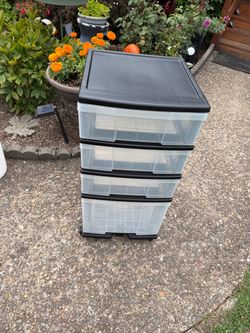 4-Drawer Rolling Storage Cart