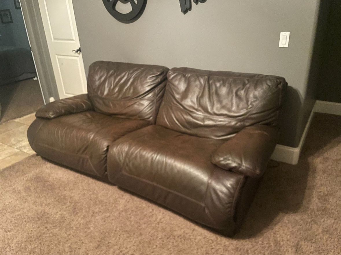 REAL Leather Couch