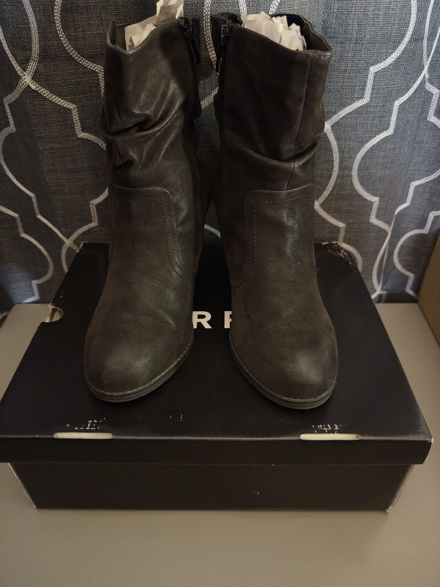 Torrid Black Slouch Booties