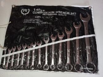 14 Piece Wrench Set 14 Llaves
