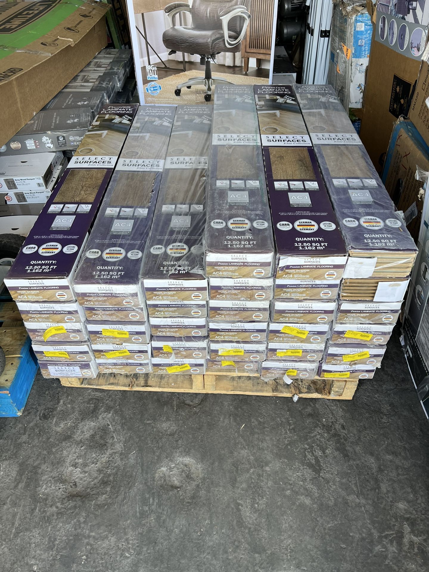 Select Surface Premium Spill Defense Laminate Flooring 14mm Color Driftwood 32 Boxes Total Cover 400 Sq-ft