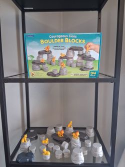 Lakeshore Courageous Lions Boulder Blocks 34-Piece Set