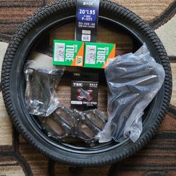 NEW Bicycle Bmx Parts Bundle 20" Black