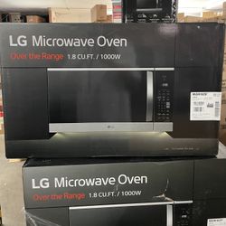 LG 1.8 cu. ft. 30 in. W Smart Over the Range Microwave Oven with EasyClean in PrintProof Stainless Steel 1000-Watt