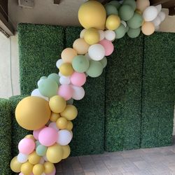 4 Green Wall Decoration Backdrop 