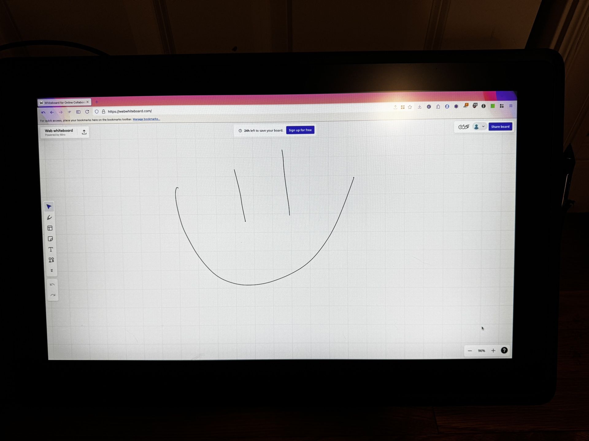 Wacom Cintiq 22 Drawing Tablet And Screen 21.5" Full HD With Pen And Power Cable