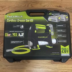 Brand New Never Used Flexzilla 20V Cordless Grease Gun Kit, 7,000 PSI