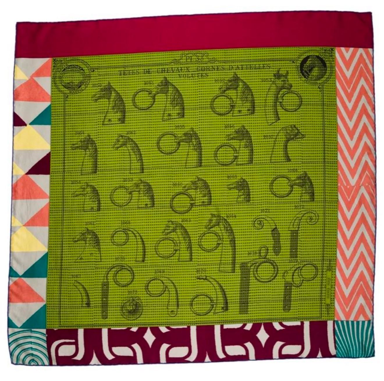 Auth NEW Hermes Carre Wash MANUFACTURE DE BOUCLERIES Silk Scarf Shawl