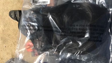 22” 100% human hair clip in extensions black
