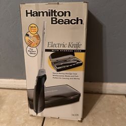 Hamilton Beach Electric Knife with Storage Case New