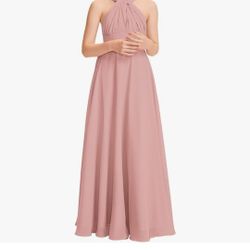 Pink Junior Bridesmaid/Flower Girl Dress