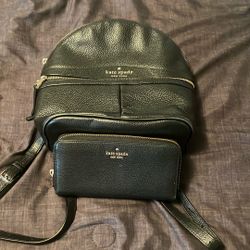 Kate Spade Back Pack With Wallet
