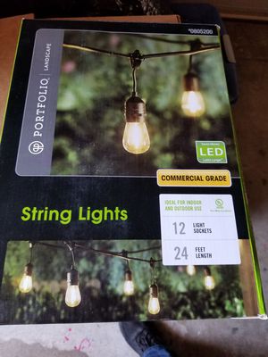 Photo Portfolio 24-ft 12-Light Plug-In Bulbs String Lights