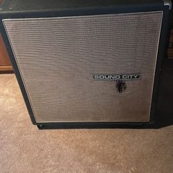 Vintage/Rare Sound City 4x12 Speaker Cabinet