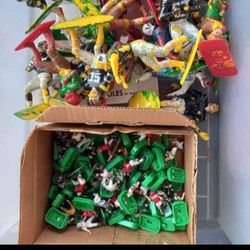1950s And 1970 Football Toy Men