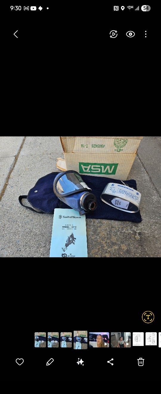 MSA Full Vision Protective Mask with Filter