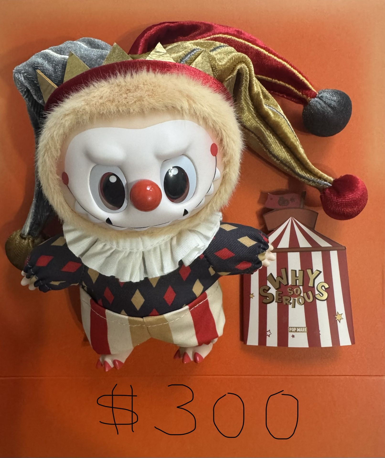 ( Moonlit Mask) Why So Serious Vinyl Plush Pendant From Pop Mart