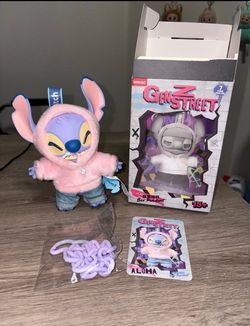 AUTHENTIC Miniso Disney Stitch GenZ Street Vinyl Plush Pendant - Aloha Pink