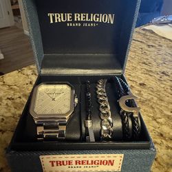 True Religion Watch and bracelet