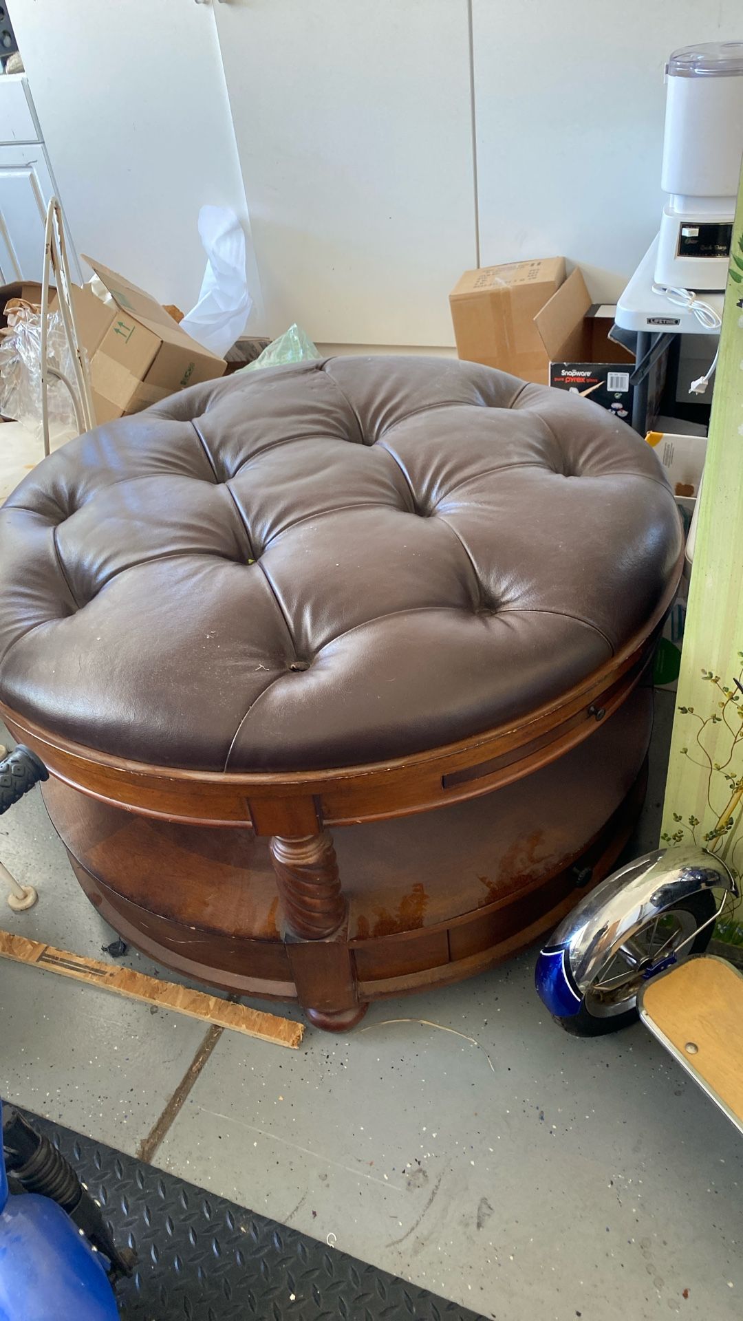 Round Footstool/Coffee Table