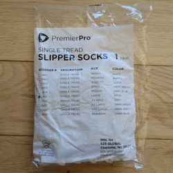 Premium Pro Single Thread 2905 Slipper Socks Large. Non-Slip Yoga. Beige 1-Pair

Get ready to enhance your yoga experience with these anti-skid socks 