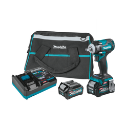 MAKITA GWT01D 40V max XGT 4‑Speed High‑Torque 3/4 in. Square Drive Impact Wrench Kit With Friction Ring Anvil (2.5Ah)