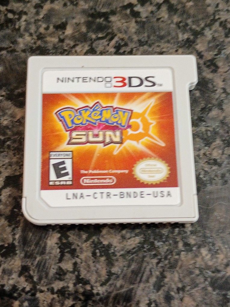 Nintendo 3ds Pokemon Sun Game