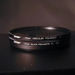 77mm Black Pro-Mist + Circular Polarizer + Step-Up Ring Set