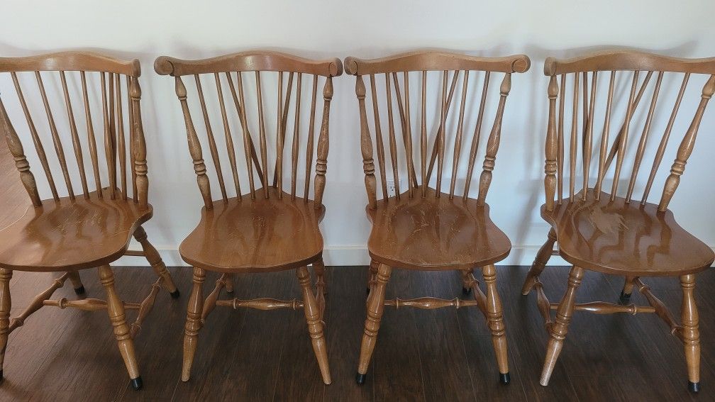 4 Vintage Ethan Allen Chairs