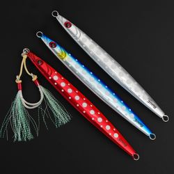 Glow Tuna Jig Metal Fishing Lure Saltwater Deep Sea Slow Pitch Knife Jig BKK Hooks