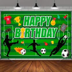 1pcs Soccer Backdrop For Birthday Party (New, Unopened)