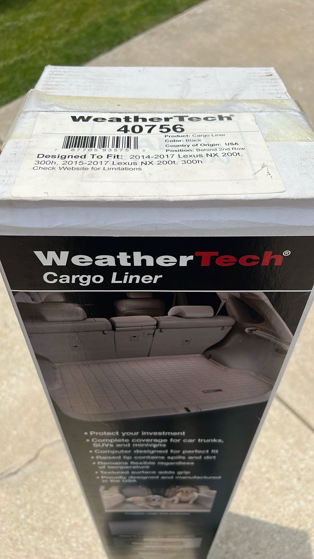 WeatherTech Cargo Trunk Liner for Lexus NX 2015-2021
