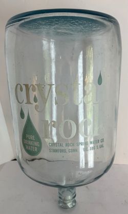 Vintage Crystal Rock 5 Gallon Carboy Jug No Chips or Cracks