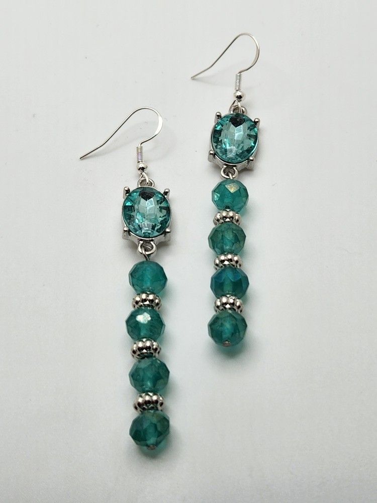 Blue Crystal Earrings