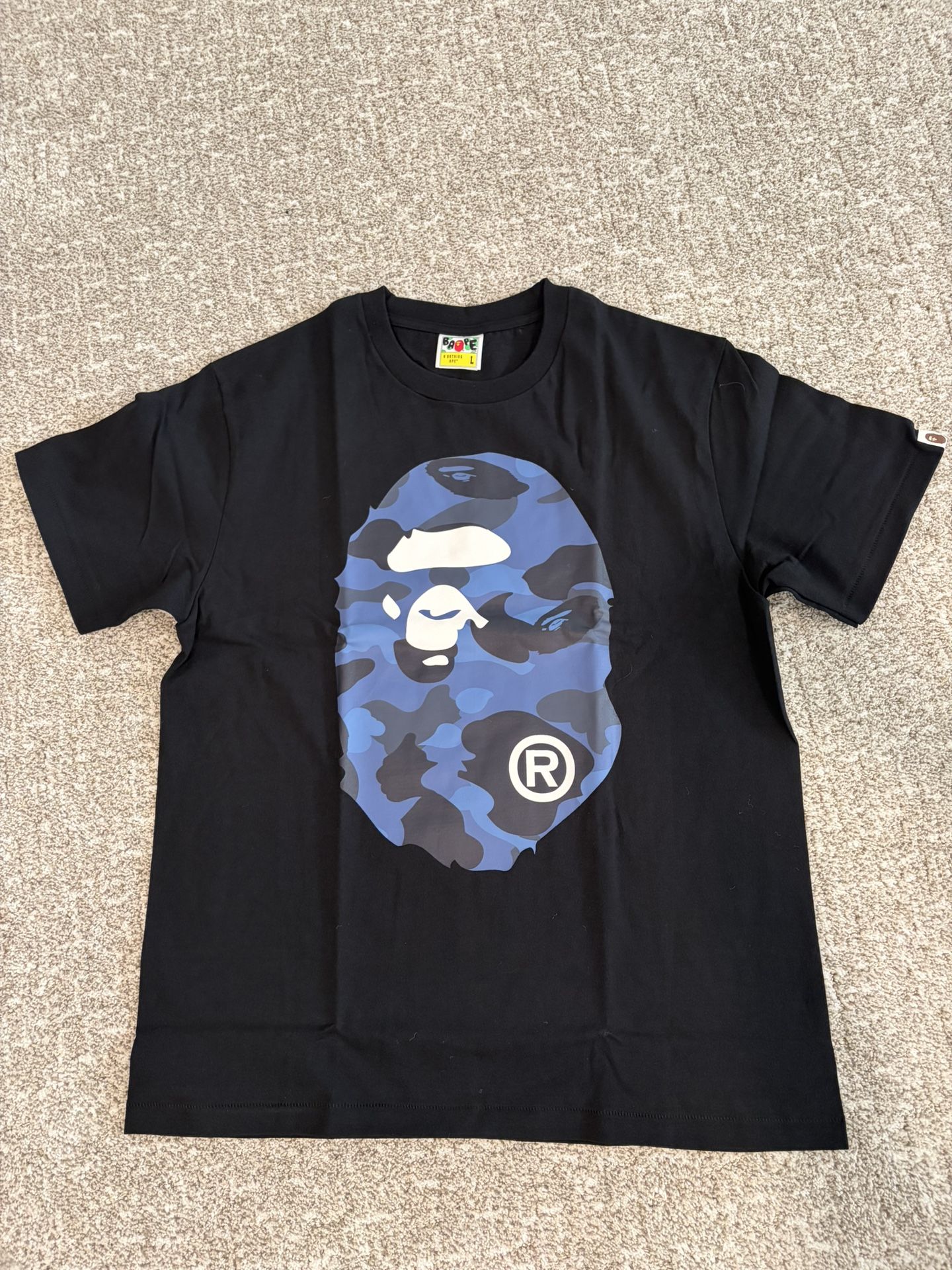 Brand New Black/blue BAPE Tee Shirt