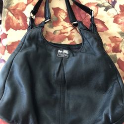 Coach leather hobo shoulder bag