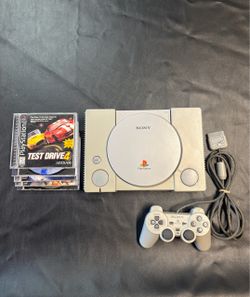 Original PlayStation w/ Controller & Games!