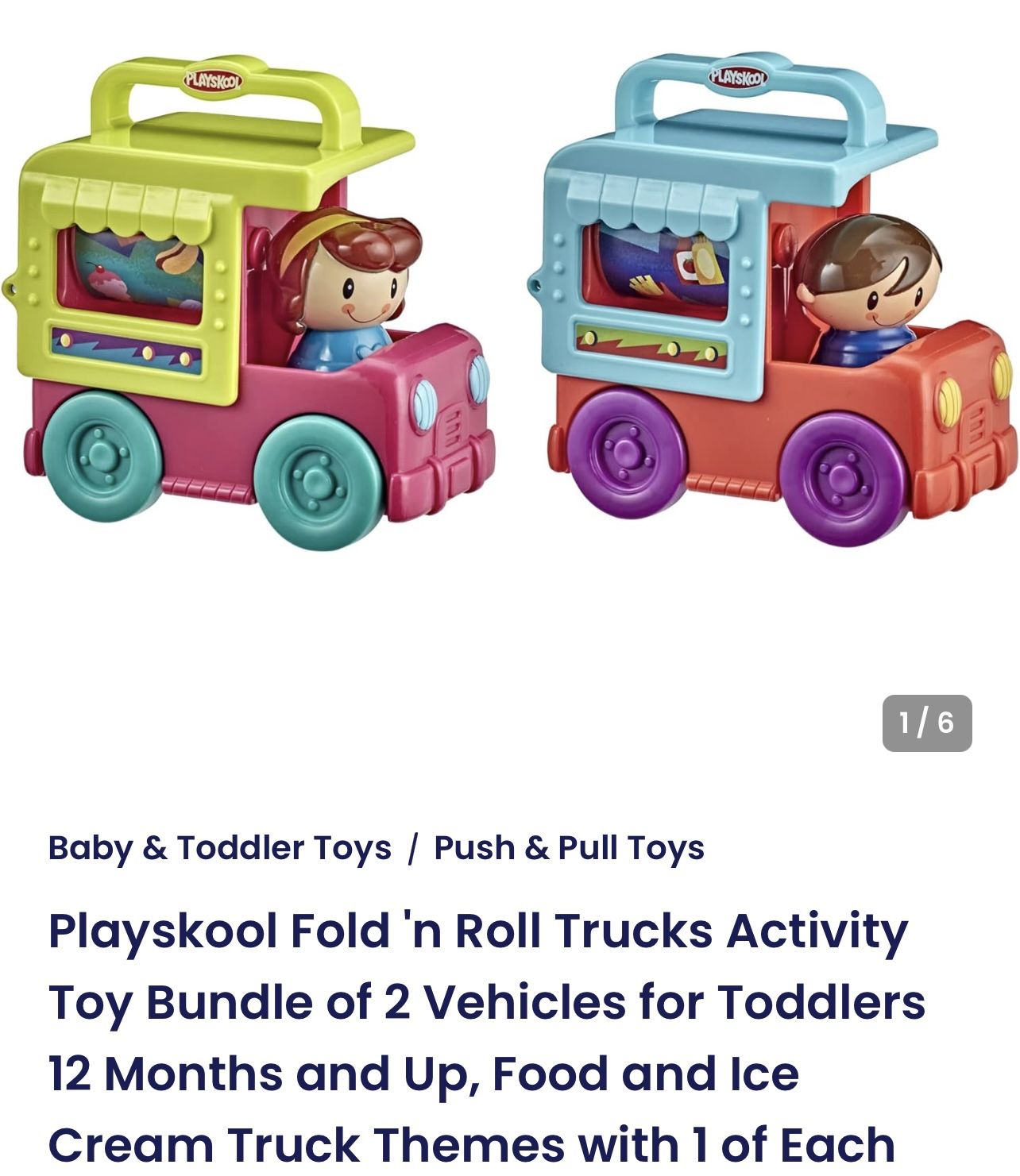 Playskool Fold And Roll Toy Trucks