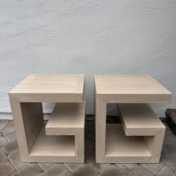 Pair Of Modern Side Tables/Nightstands